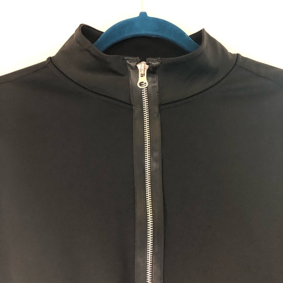 IVY PARK Satin Pure Black Track Jacket Zip Up LG - Picture 3 of 16